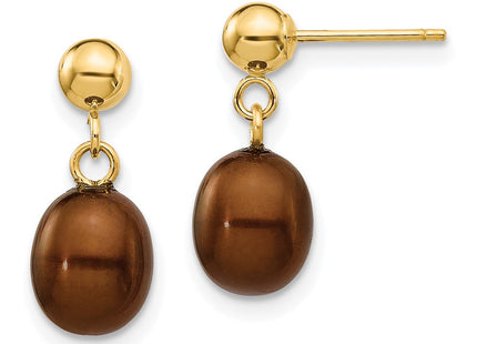 14k Yellow Gold Earrings Style XF335E - Classique Jewelry Inc.