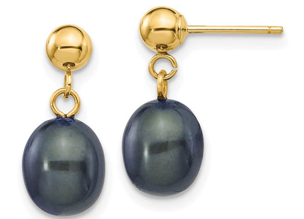 14k Yellow Gold Earrings Style XF336E - Classique Jewelry Inc.