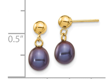 14k Yellow Gold Earrings Style XF337E - Classique Jewelry Inc.