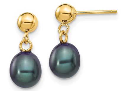 14k Yellow Gold Earrings Style XF337E - Classique Jewelry Inc.