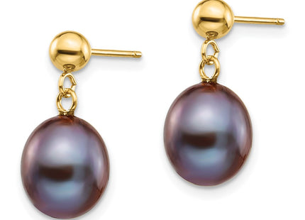 14k Yellow Gold Earrings Style XF349E - Classique Jewelry Inc.