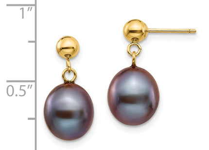 14k Yellow Gold Earrings Style XF349E - Classique Jewelry Inc.