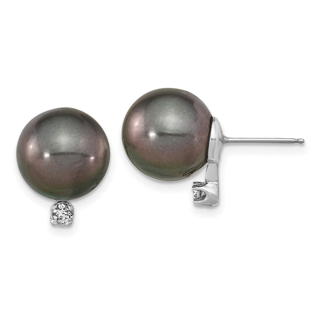 14k White Gold Earrings Style XF353E - Classique Jewelry Inc.