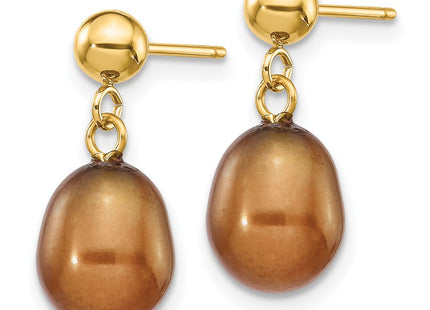 14k Yellow Gold Earrings Style XF354E - Classique Jewelry Inc.