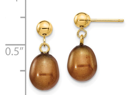 14k Yellow Gold Earrings Style XF354E - Classique Jewelry Inc.