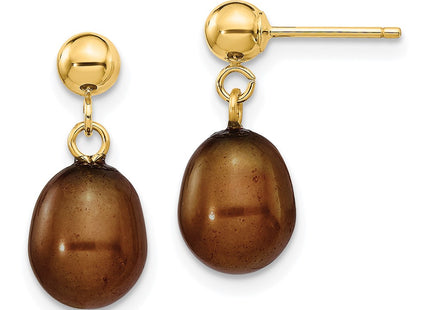 14k Yellow Gold Earrings Style XF354E - Classique Jewelry Inc.