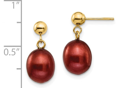 14k Yellow Gold Earrings Style XF355E - Classique Jewelry Inc.