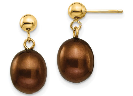 14k Yellow Gold Earrings Style XF355E - Classique Jewelry Inc.