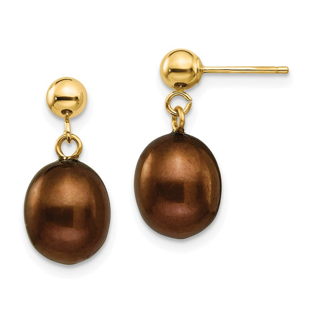 14k Yellow Gold Earrings Style XF355E - Classique Jewelry Inc.