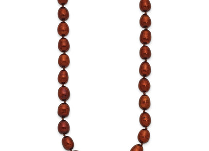14k 7- Brown Rice Freshwater Cultured Pearl Bracelet
