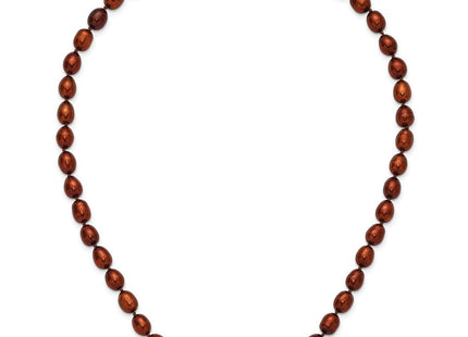 14k 7- Brown Rice Freshwater Cultured Pearl Bracelet