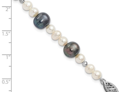 14k White Gold Bracelets Style XF439 - Classique Jewelry Inc.