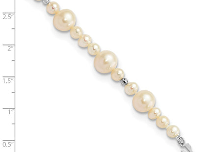 14k White Gold Bracelets Style XF440 - Classique Jewelry Inc.
