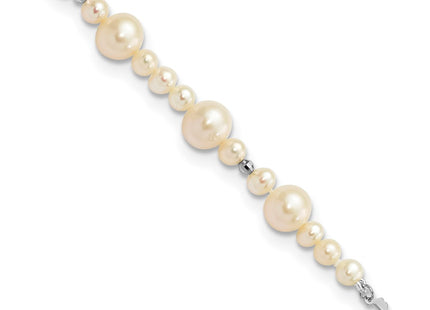 14k White Gold Bracelets Style XF440 - Classique Jewelry Inc.