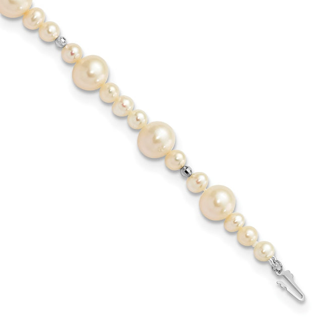 14k White Gold Bracelets Style XF440 - Classique Jewelry Inc.