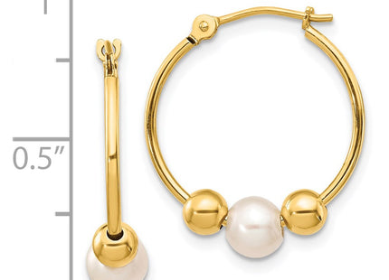 14k Yellow Gold Earrings Style XF446E - Classique Jewelry Inc.