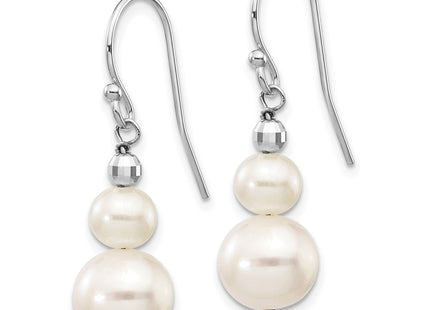 14k White Gold Earrings Style XF447E - Classique Jewelry Inc.