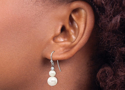 14k White Gold Earrings Style XF447E - Classique Jewelry Inc.