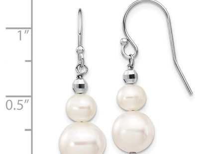 14k White Gold Earrings Style XF447E - Classique Jewelry Inc.