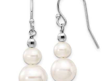 14k White Gold Earrings Style XF447E - Classique Jewelry Inc.