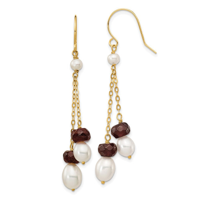 14k Yellow Gold Earrings Style XF448E - Classique Jewelry Inc.