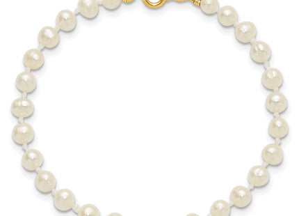 14K gold pearl bracelet, further view