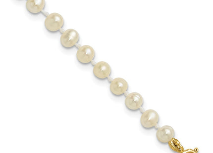 14K gold pearl bracelet