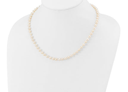 14k 5- White Semi-Round Freshwater Cultured Pearl Bracelet