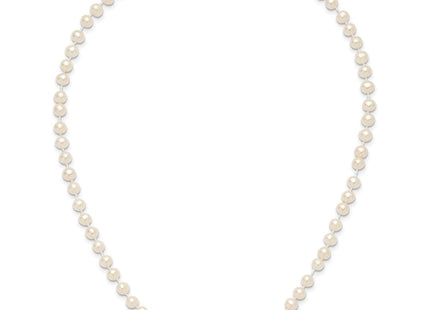 14k 5- White Semi-Round Freshwater Cultured Pearl Bracelet