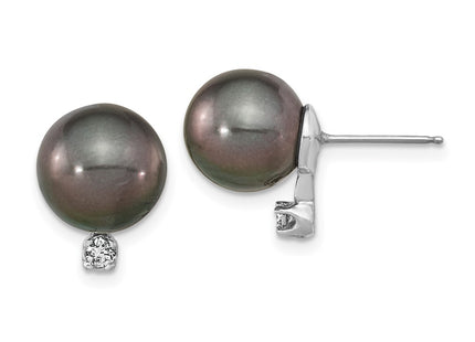 14k White Gold Earrings Style XF458E - Classique Jewelry Inc.
