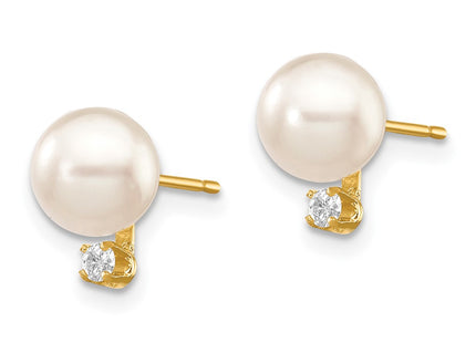 14k Yellow Gold Earrings Style XF474E - Classique Jewelry Inc.