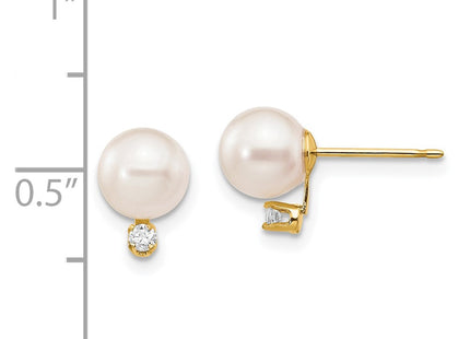 14k Yellow Gold Earrings Style XF474E - Classique Jewelry Inc.
