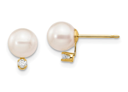 14k Yellow Gold Earrings Style XF474E - Classique Jewelry Inc.