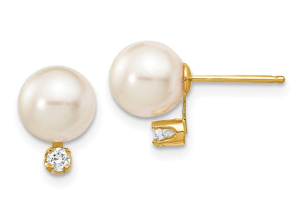 14k Yellow Gold Earrings Style XF475E - Classique Jewelry Inc.