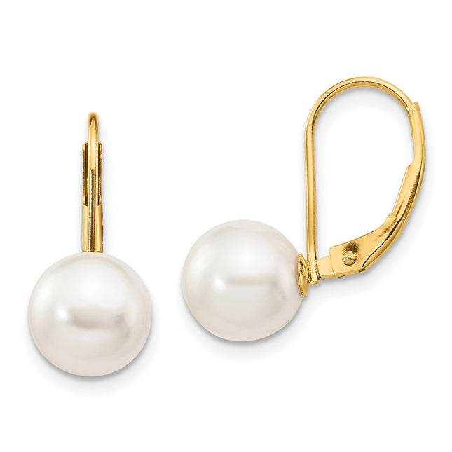 14k Yellow Gold Earrings Style XF482E - Classique Jewelry Inc.