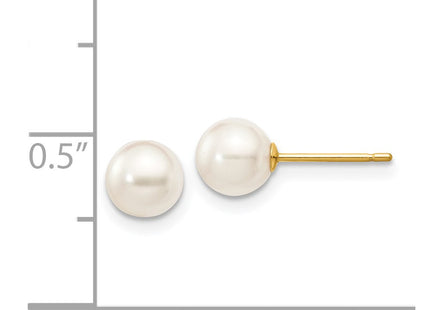 14k Yellow Gold Earrings Style XF492E - Classique Jewelry Inc.