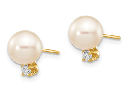 14k Yellow Gold Earrings Style XF493E - Classique Jewelry Inc.