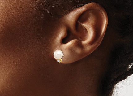 14k Yellow Gold Earrings Style XF493E - Classique Jewelry Inc.