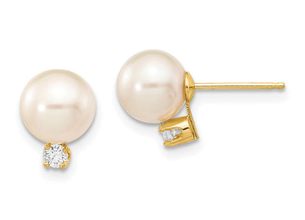 14k Yellow Gold Earrings Style XF493E - Classique Jewelry Inc.