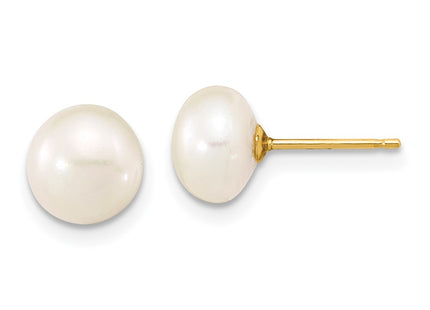 14k Yellow Gold Earrings Style XF497WSET - Classique Jewelry Inc.