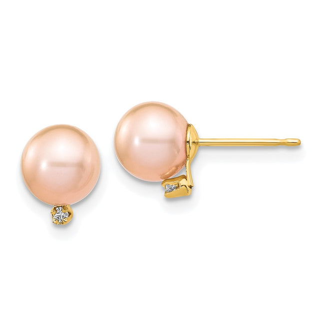 14k Yellow Gold Earrings Style XF511E - Classique Jewelry Inc.