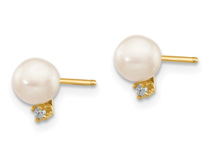 14k Yellow Gold Earrings Style XF514E - Classique Jewelry Inc.