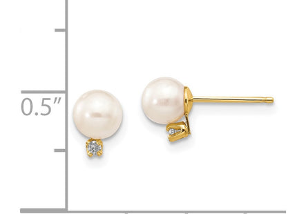 14k Yellow Gold Earrings Style XF514E - Classique Jewelry Inc.