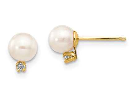 14k Yellow Gold Earrings Style XF514E - Classique Jewelry Inc.