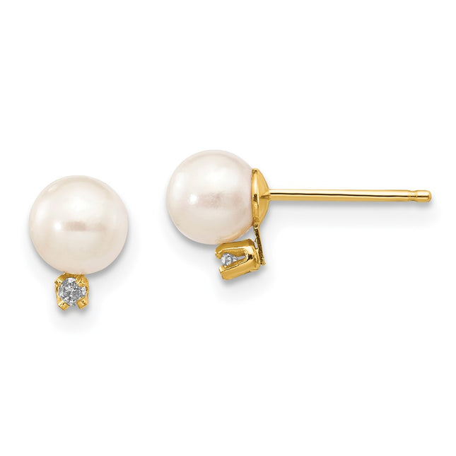 14k Yellow Gold Earrings Style XF514E - Classique Jewelry Inc.