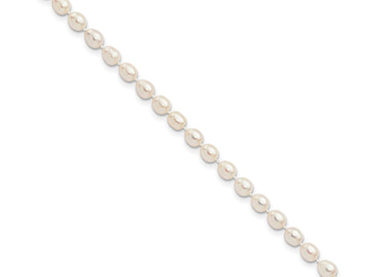 14k 7- White Rice Freshwater Cultured Pearl