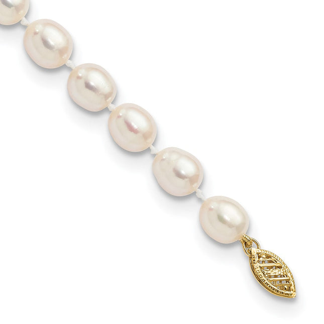 14K gold pearl necklace
