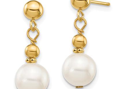 14k Yellow Gold Earrings Style XF564 - Classique Jewelry Inc.