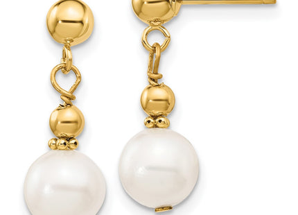 14k Yellow Gold Earrings Style XF564 - Classique Jewelry Inc.
