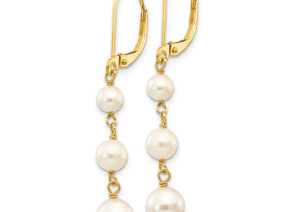 14k Yellow Gold Earrings Style XF569 - Classique Jewelry Inc.